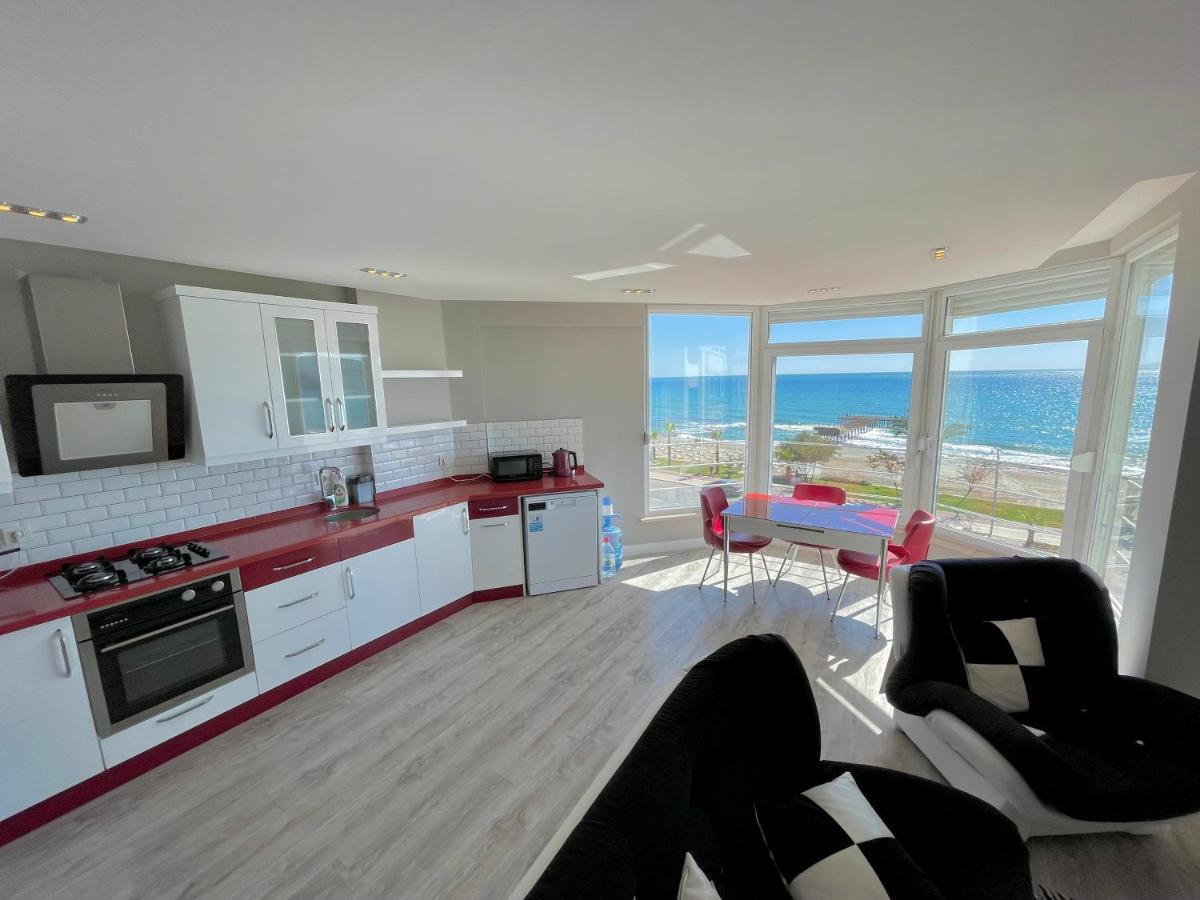 Sa Apartments! Beachfront Apartment With Sea View & Pool Alanya Exterior photo